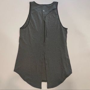 Lululemon Open Back Tie Tank - Olive Green